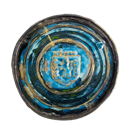 The Deep Blues of the Red Sea Passover Seder Plate Set