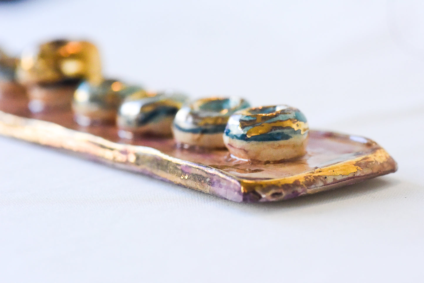 Golden Sand Menorah