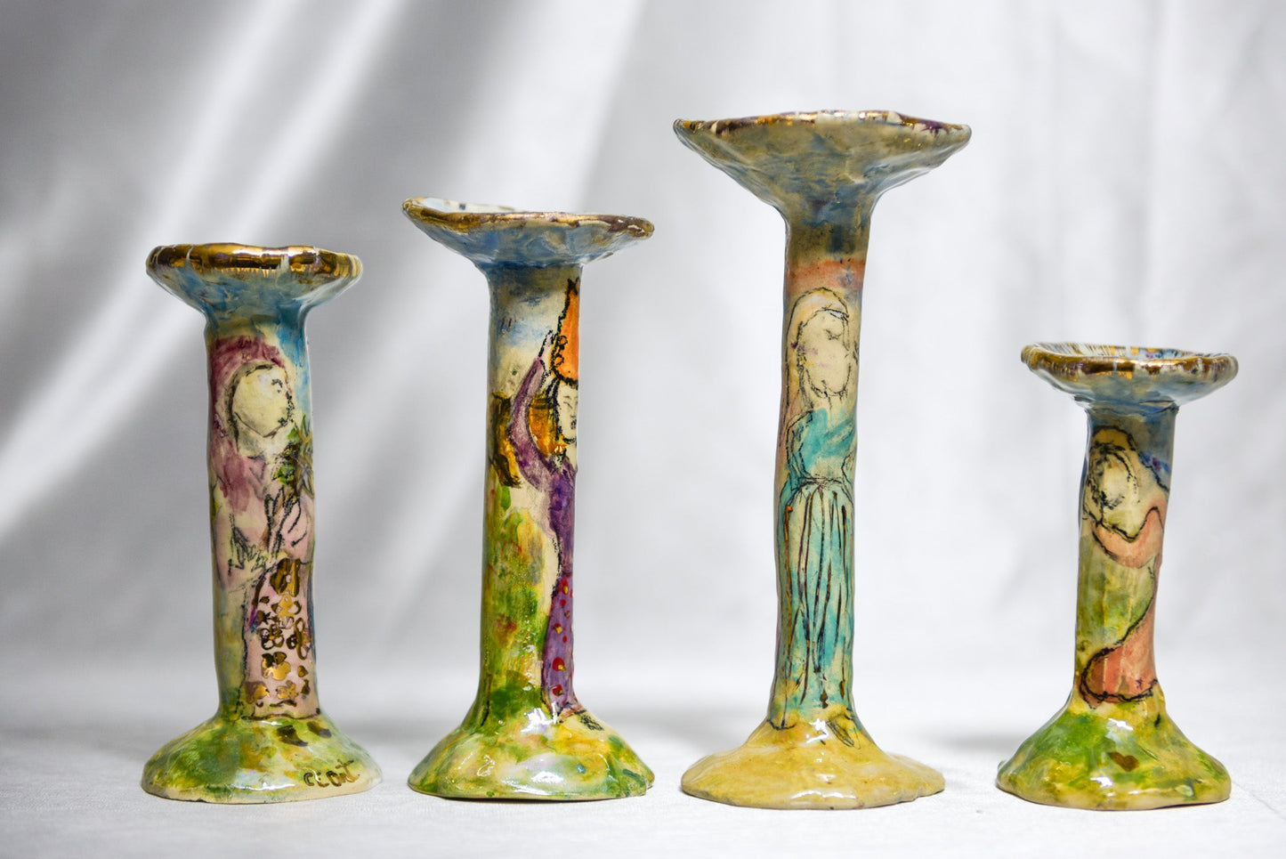 Biblical Matriarchs Candle Sticks (set of 4)