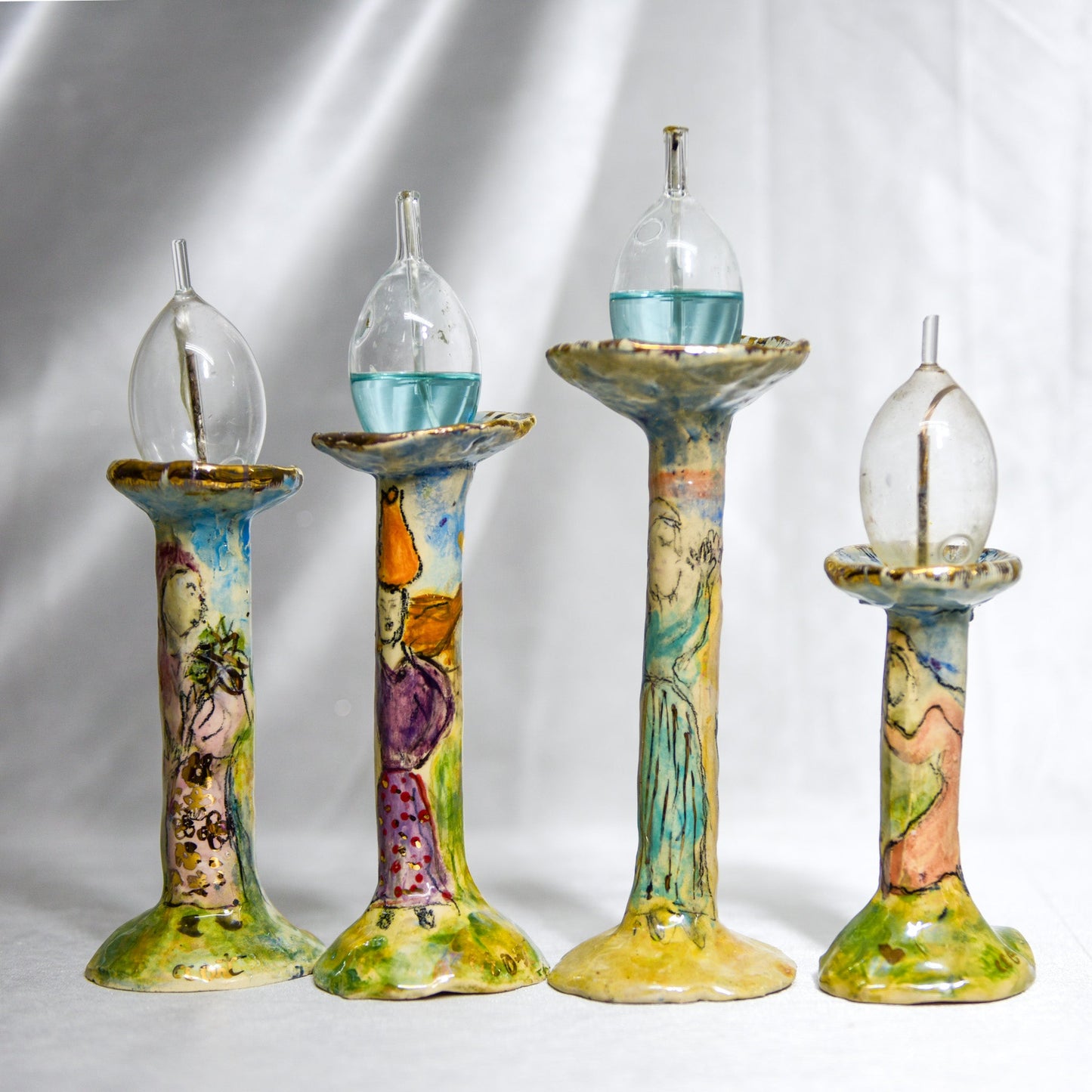 Biblical Matriarchs Candle Sticks (set of 4)