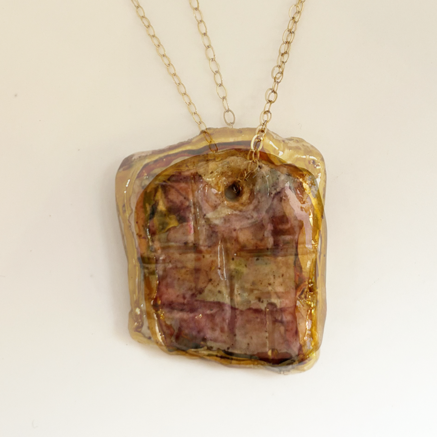 Stones of the Western Wall Necklace on Gold Chain