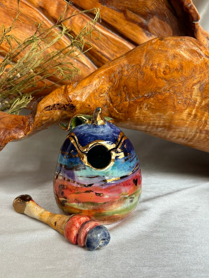 Sunset Glow Handcrafted Honey Jar