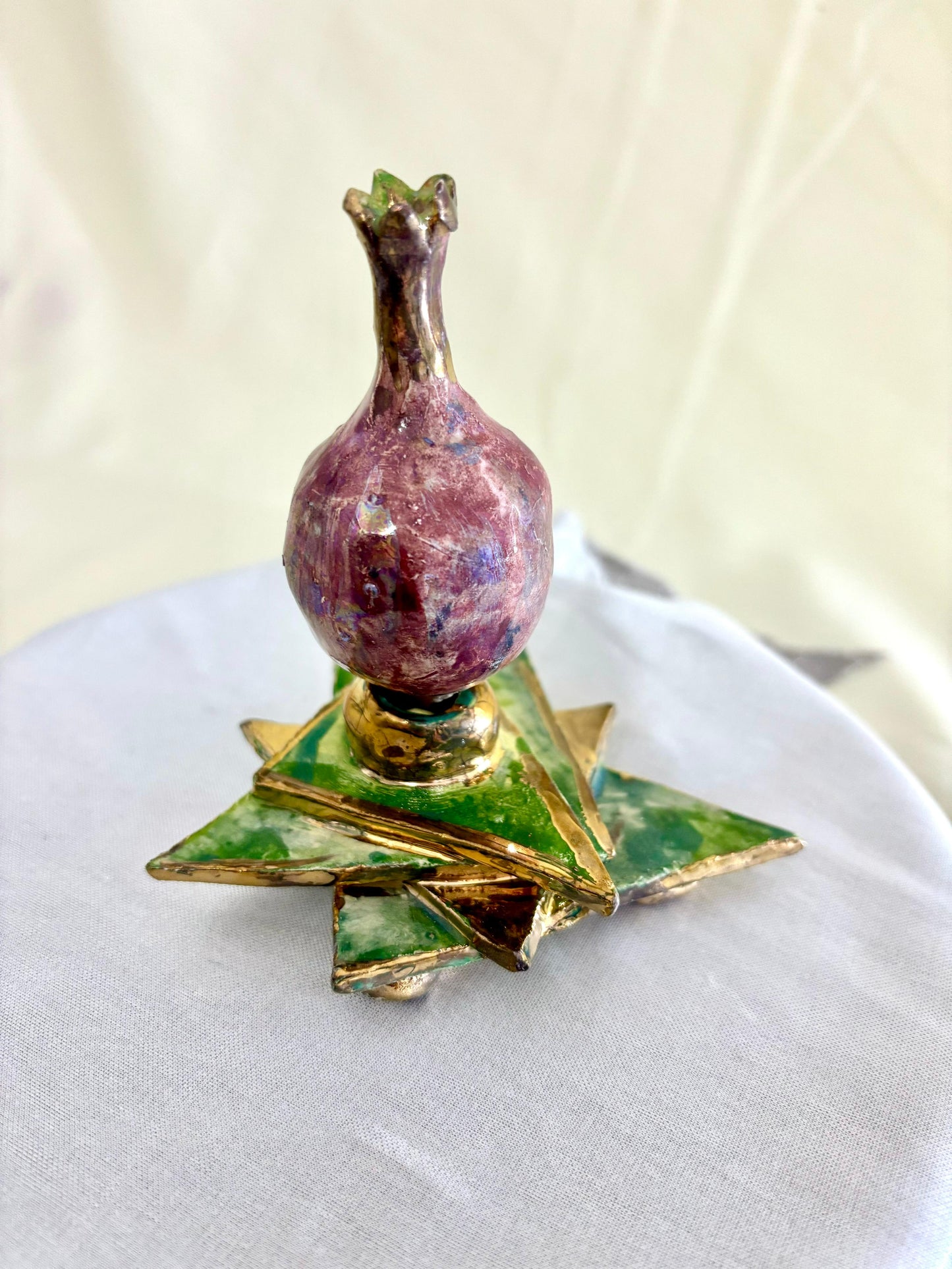 Precious Pomegranate Dreidel: The Seven Species in Motion