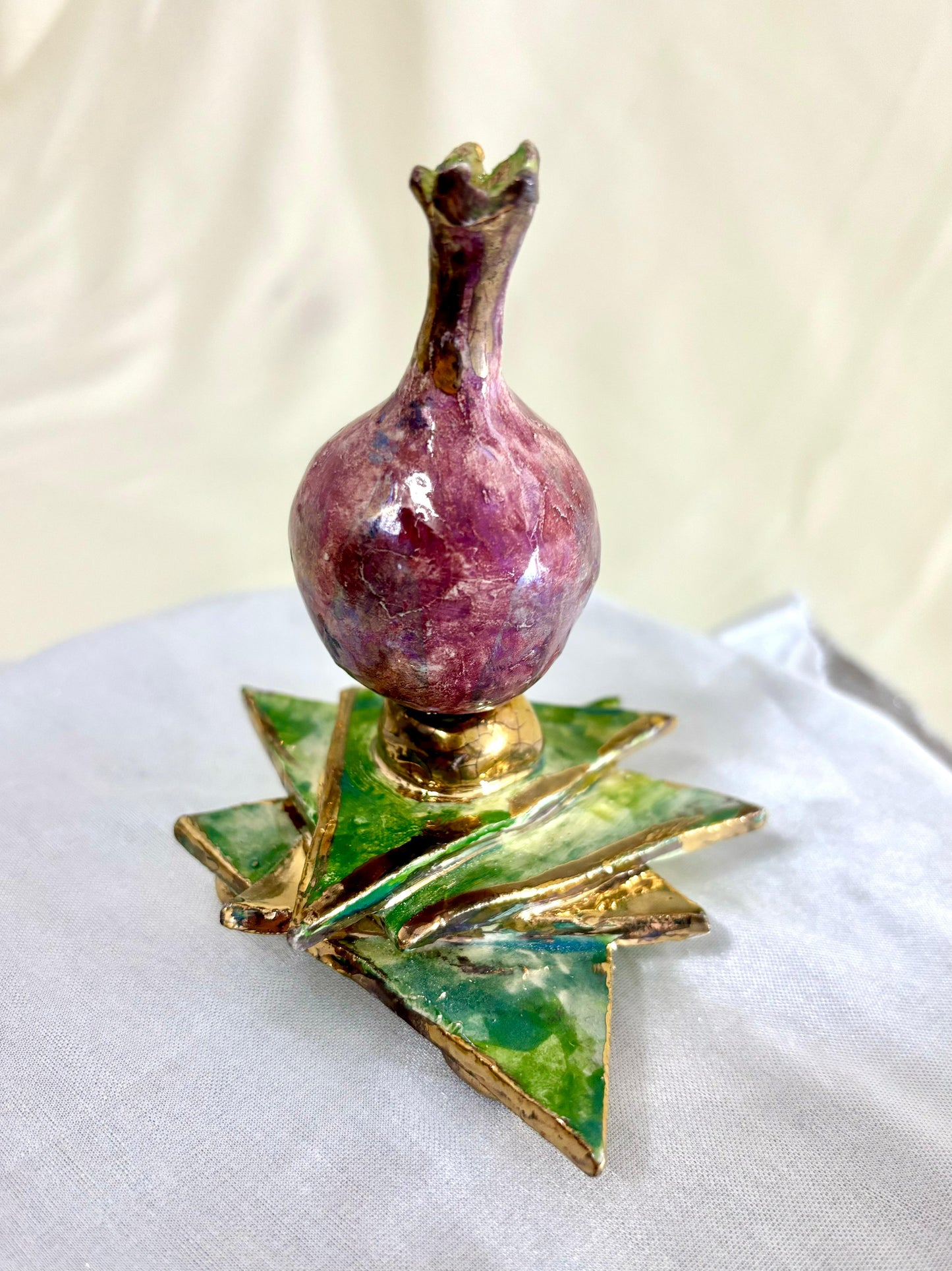Precious Pomegranate Dreidel: The Seven Species in Motion