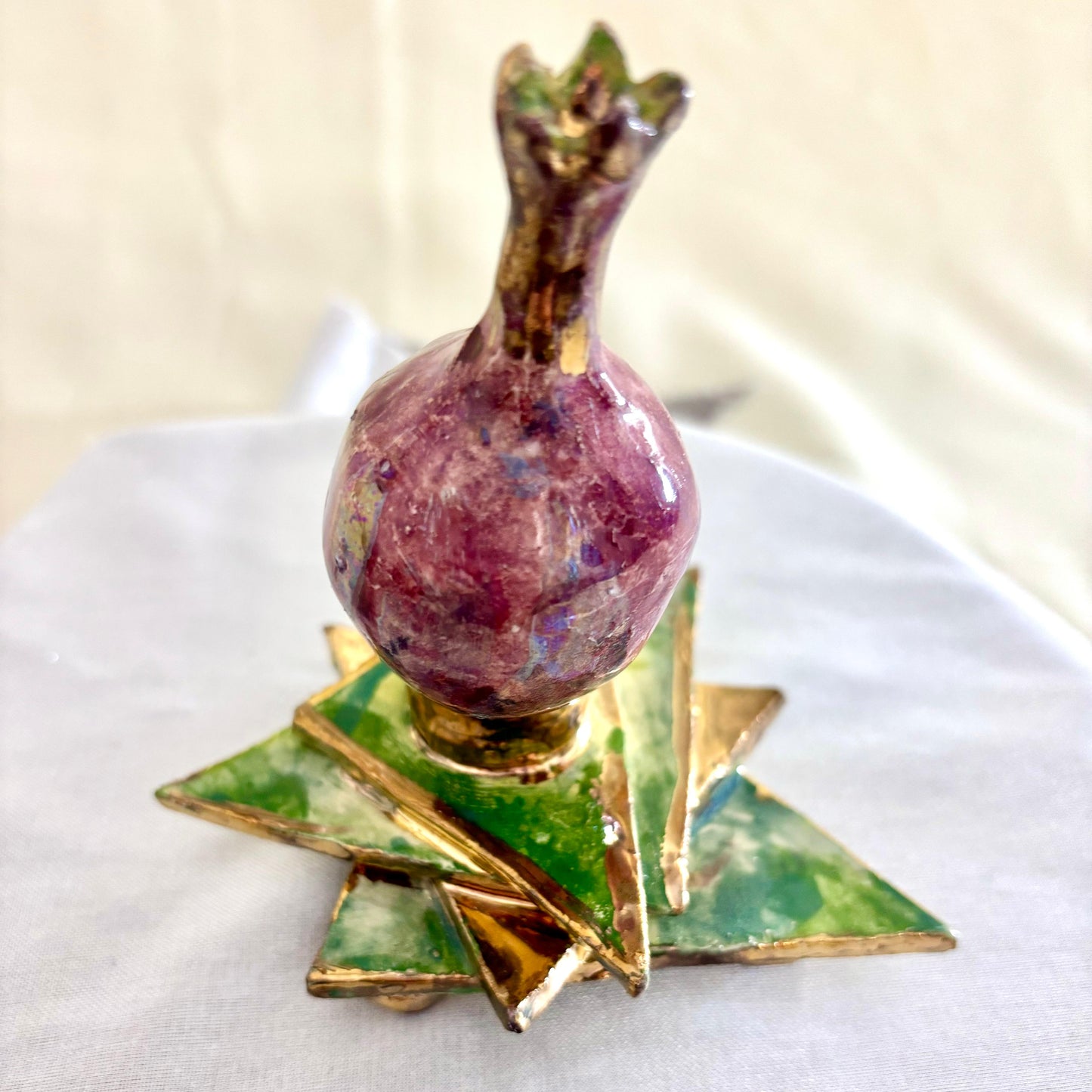 Precious Pomegranate Dreidel: The Seven Species in Motion