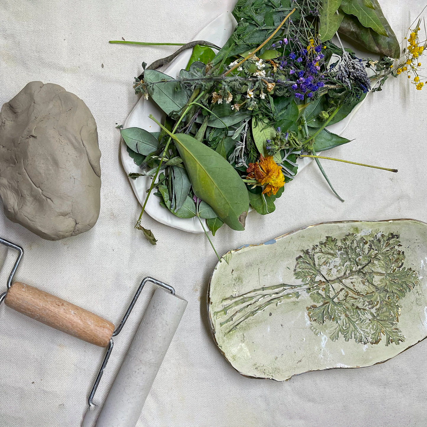 BOTANICAL IMPRESSIONS IN CLAY