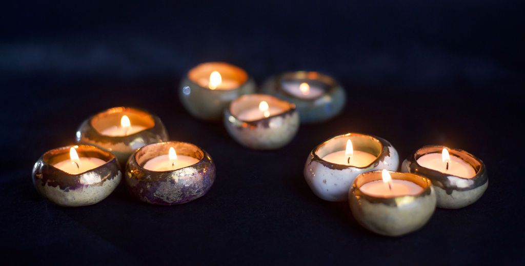 River Rock Tea Lights