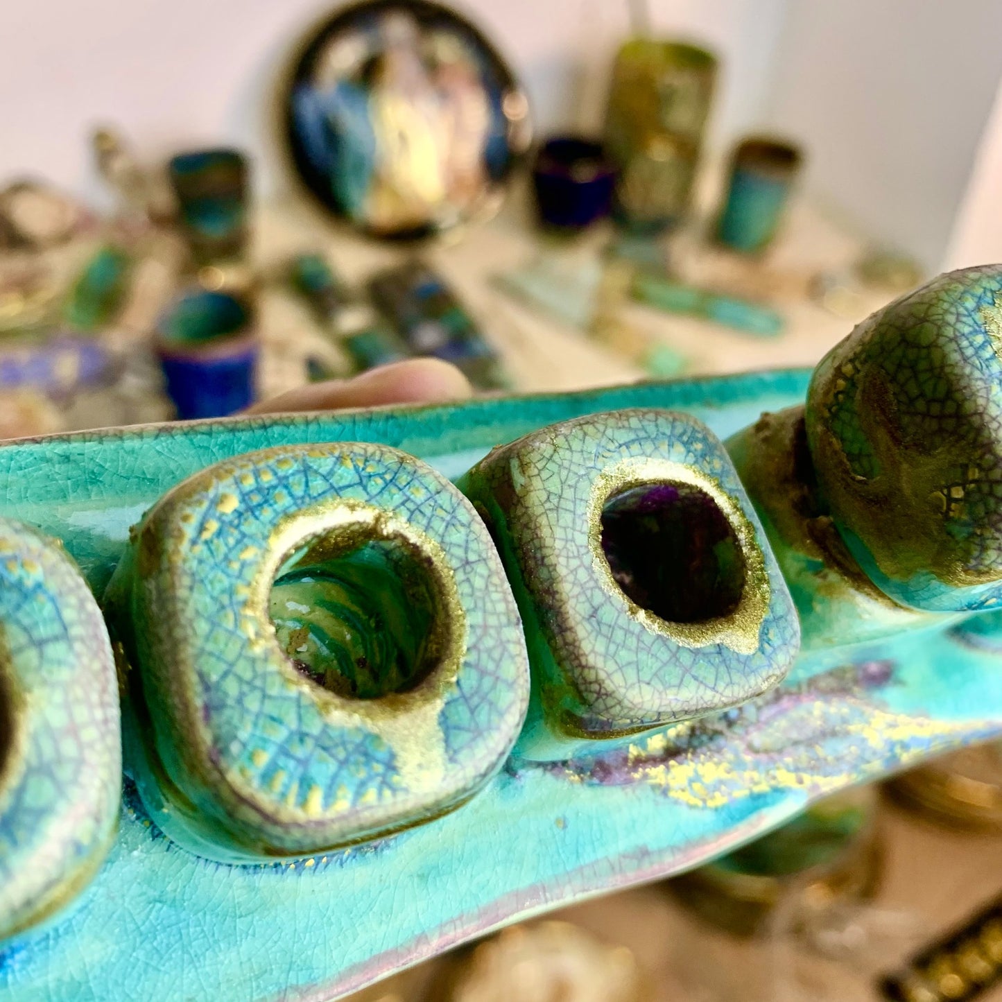 Sunset at the Western Wall Menorah - Custom Order