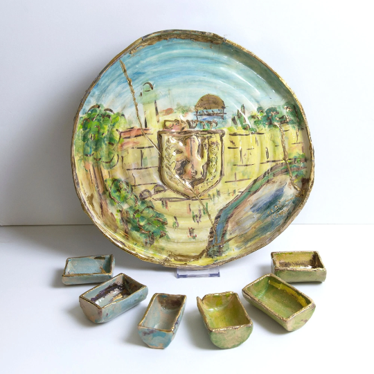 The Kotel Plaza Passover Seder Plate Set