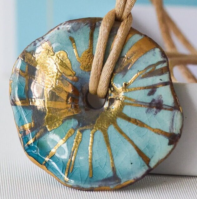 Turquoise Spirit of the Sea of Galilee Pendant