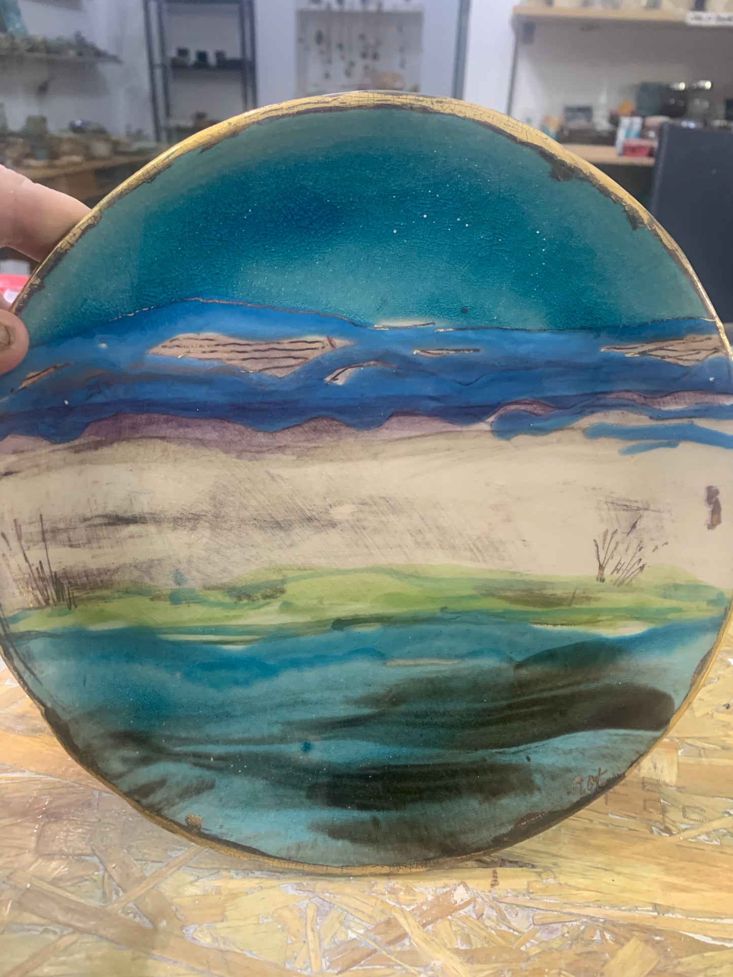 Mediterranean Seascape Plate