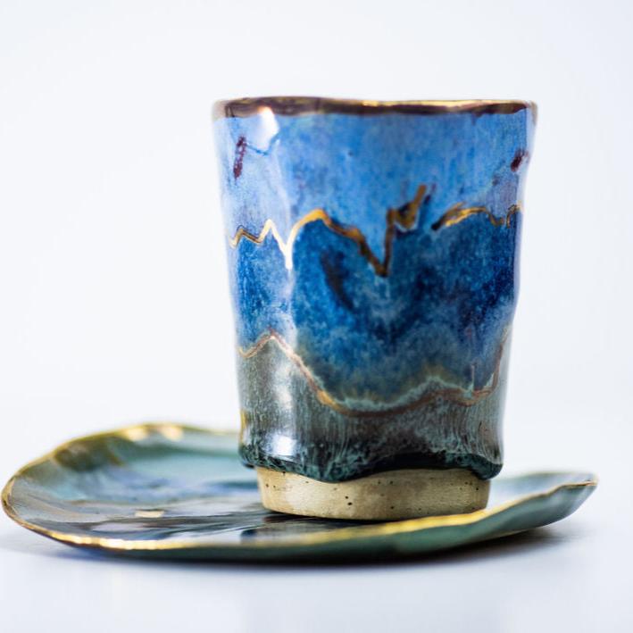 Kabballah of Kiddush Cup & Tray