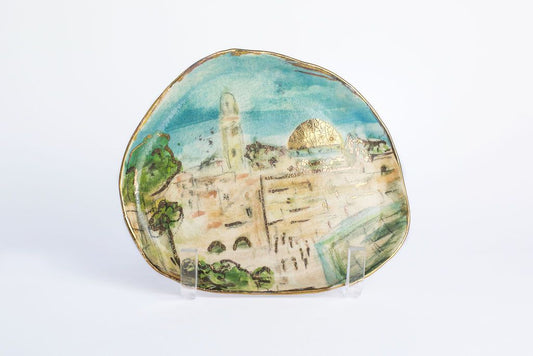 Landscapes of Israel - Set of 6 Hand-painted Small Plates