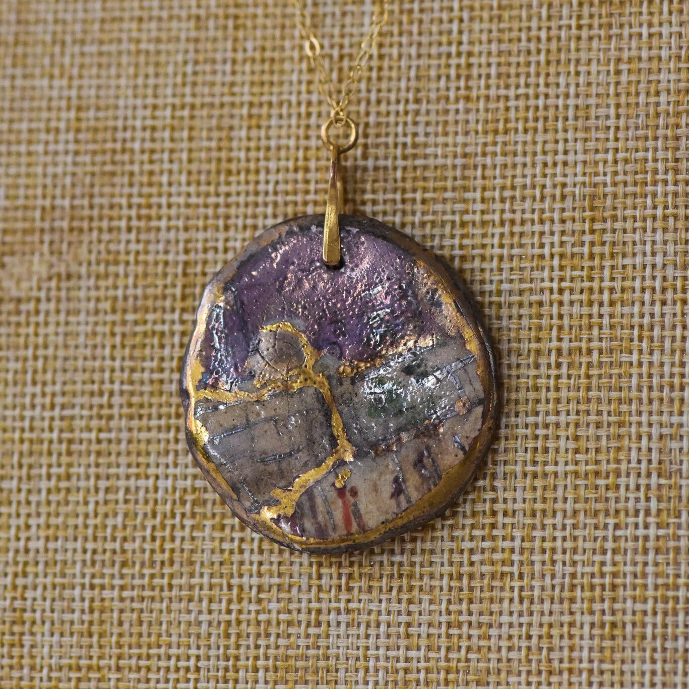 Western Wall Necklace • Hand painted scent of Jerusalem's Western Wall •