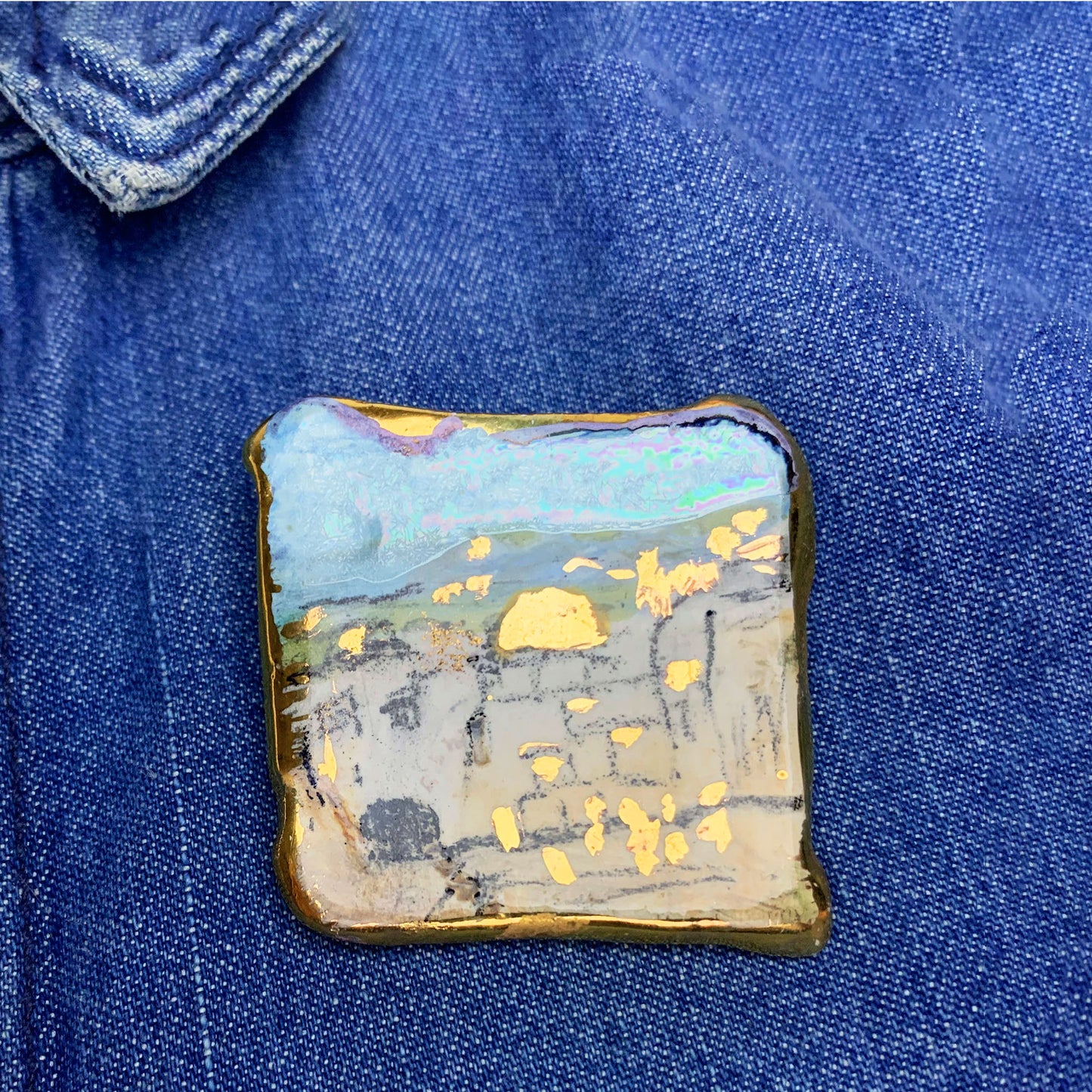 Keep the Kotel With You Brooch
