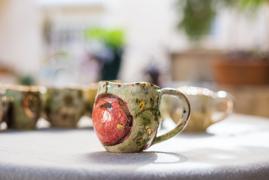 Abundantly Israel Tea Cup - Pomegranate