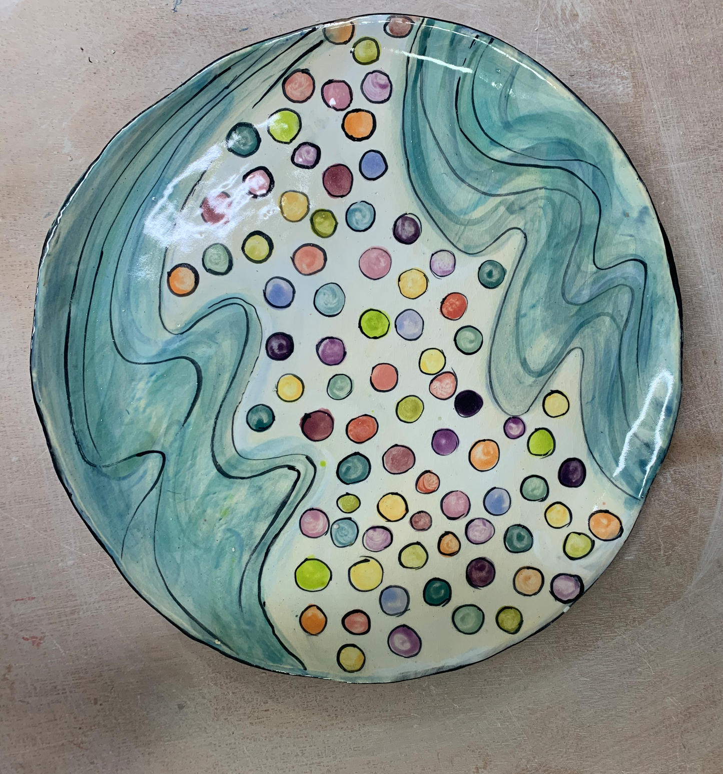 Seder Plate in Spring Colors