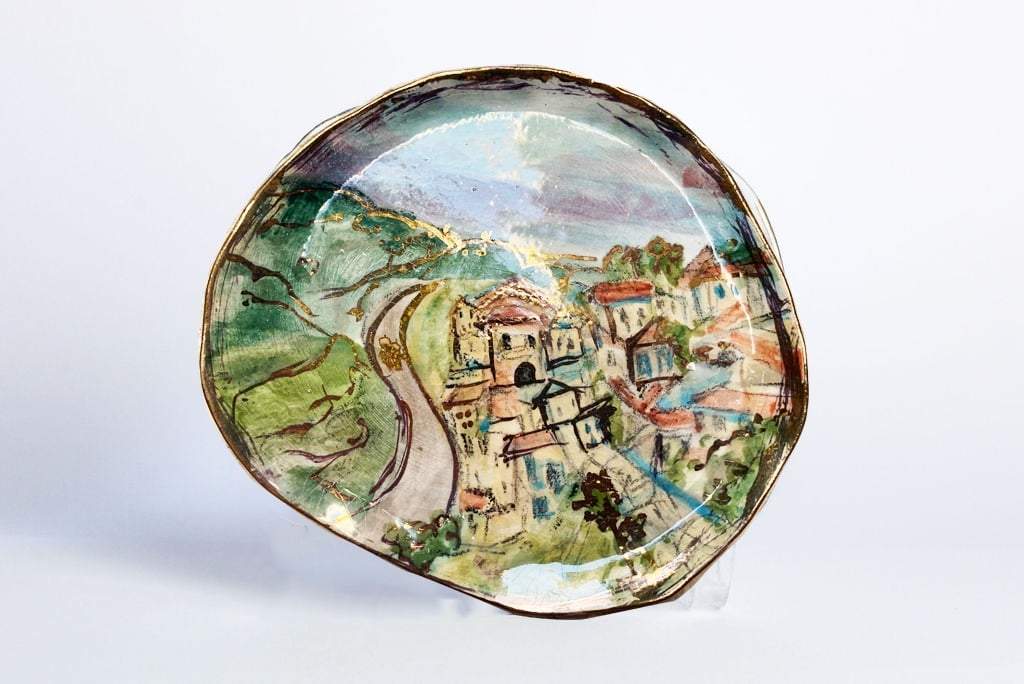 Landscapes of Israel - Set of 6 Hand-painted Small Plates